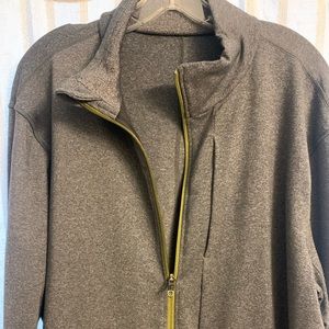 Lulu men’s zip grey sport sweat jacket